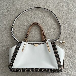 Coach double handle satchel. Like new. Gold zipper, hardware. Roomy interior